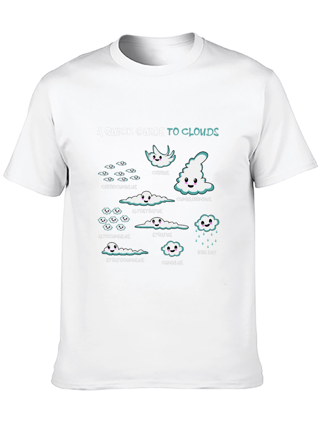 Clouds Graphic T-Shirt - Weather Enthusiast Tee