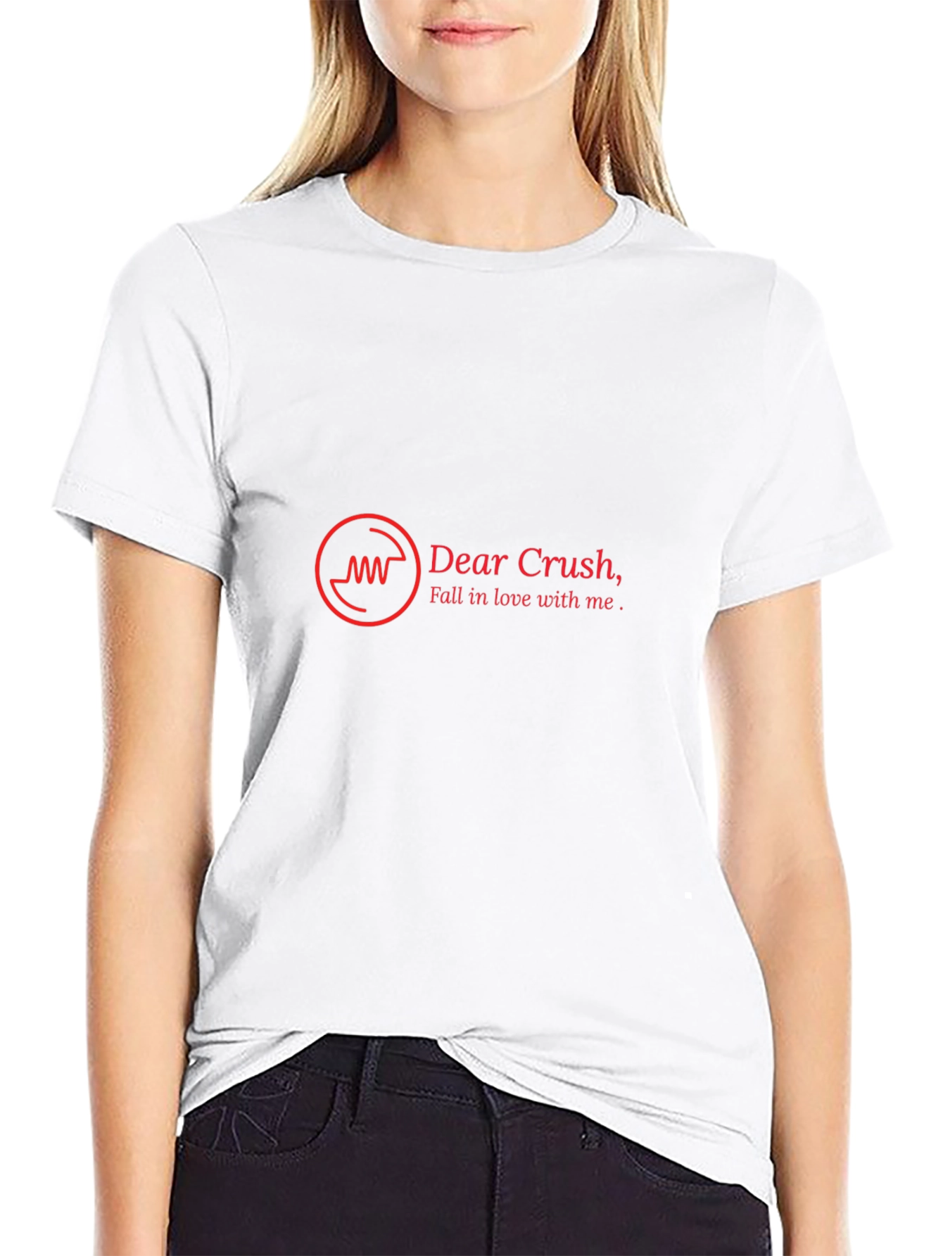 Dear Crush Mens Black Graphic Tee
