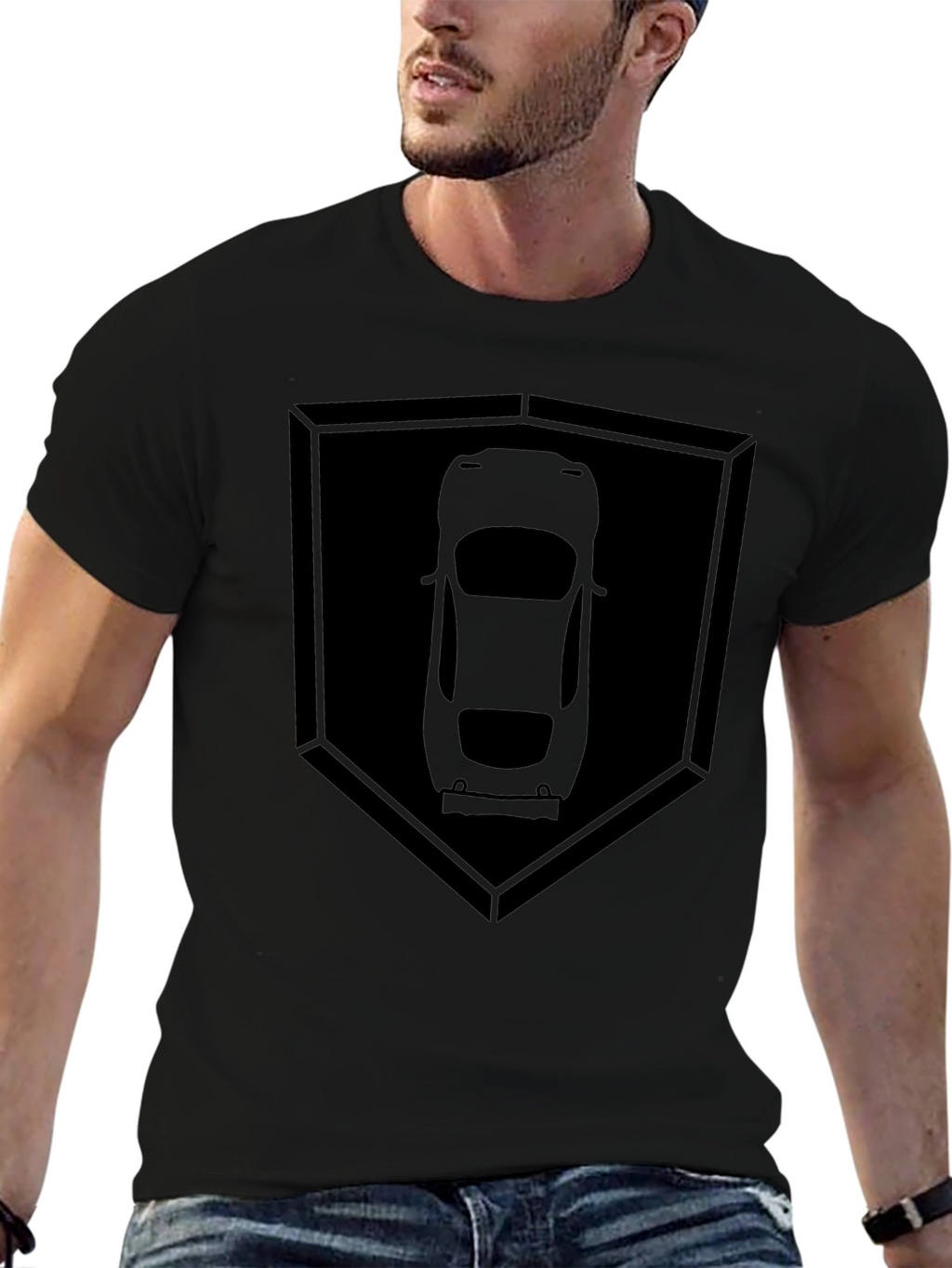 Car Silhouette Shield T-Shirt
