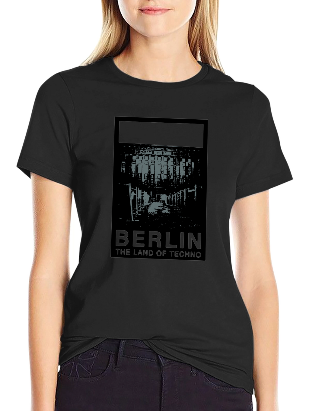 Berlin Techno Land Graphic Tee - Unisex Black T-Shirt