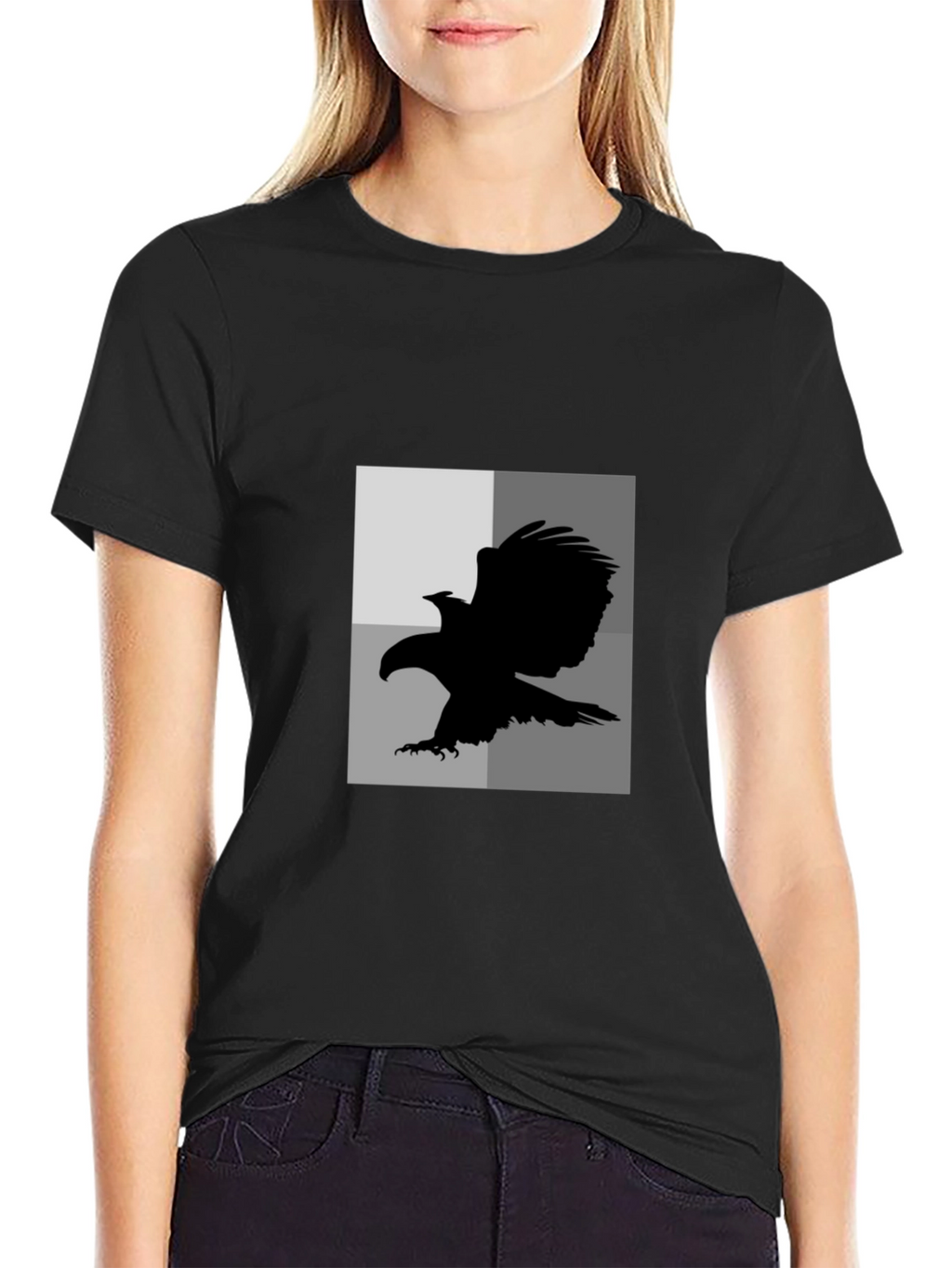 Black Eagle Graphic Tee - Mens Casual T-Shirt
