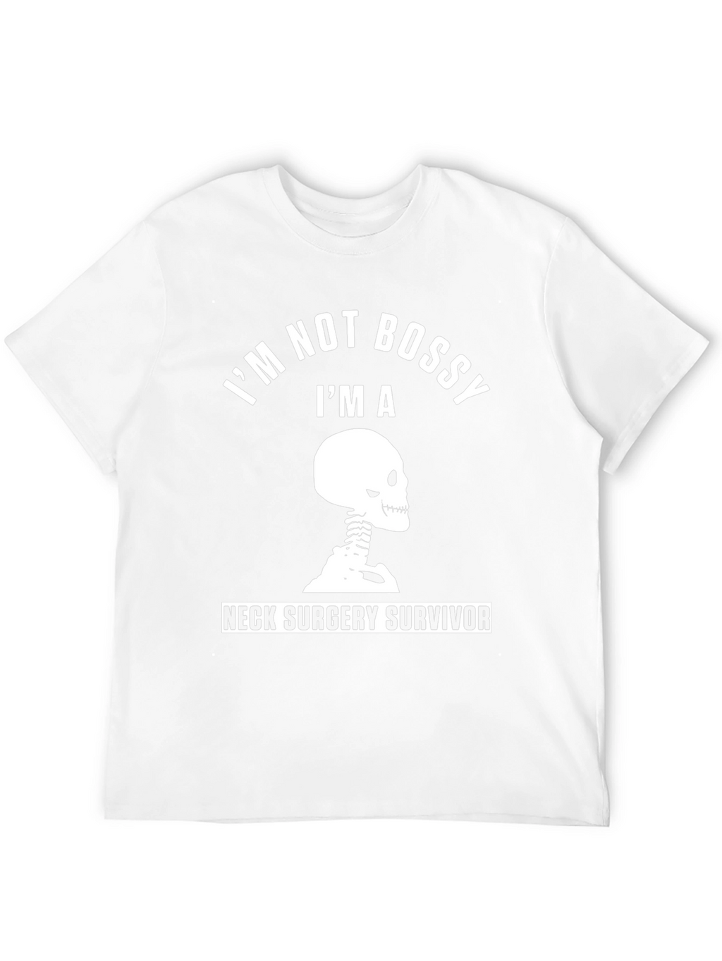 Neck Surgery Survivor Skeleton Graphic T-Shirt