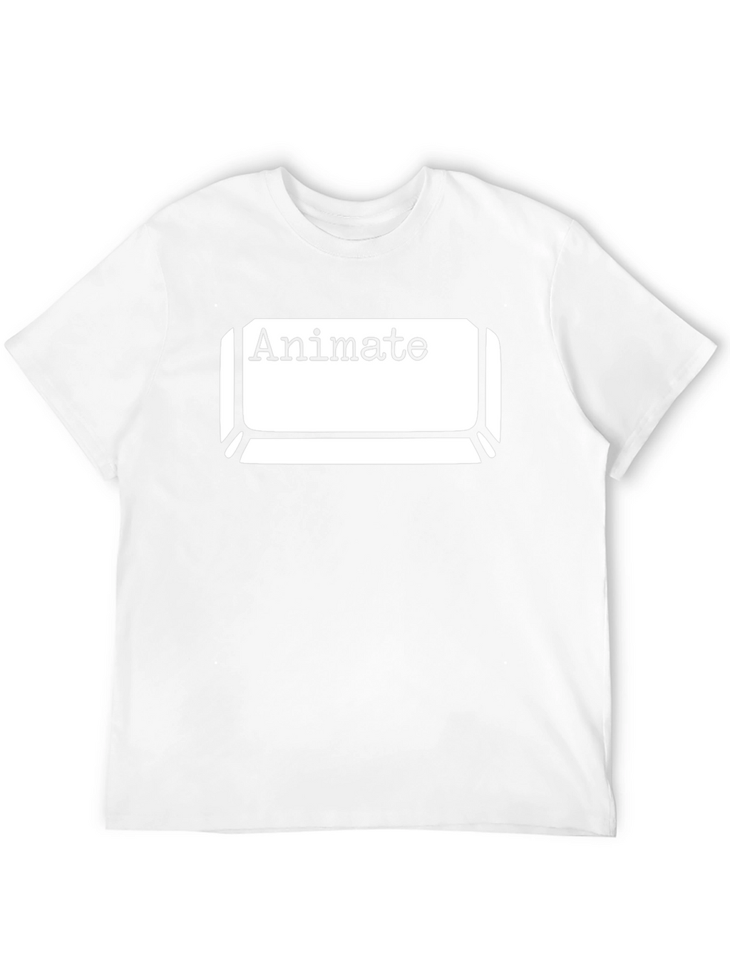 Animate Keyboard Key Graphic Tee - Black Cotton T-Shirt