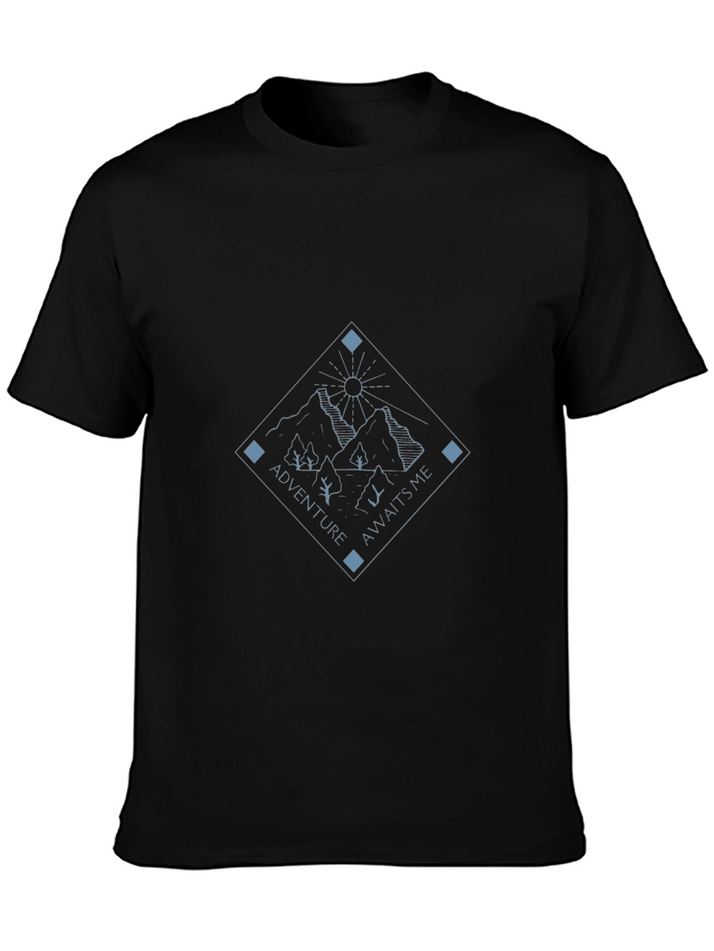 Adventure Awaits Graphic Tee - Mountain Design