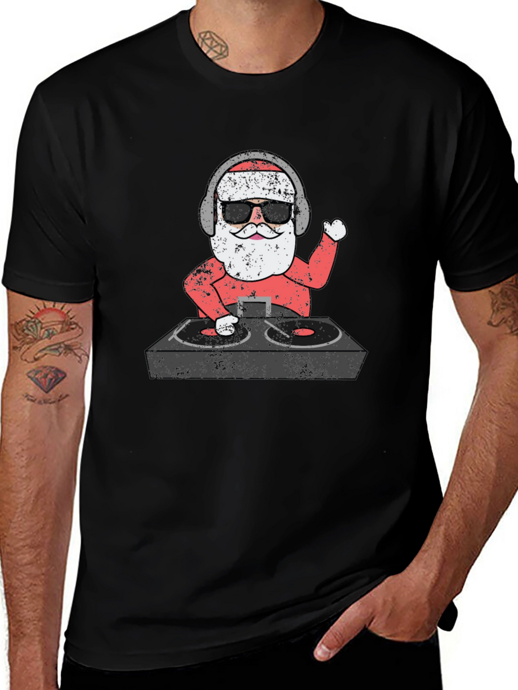 DJ Santa T-Shirt - Holiday Music Lover