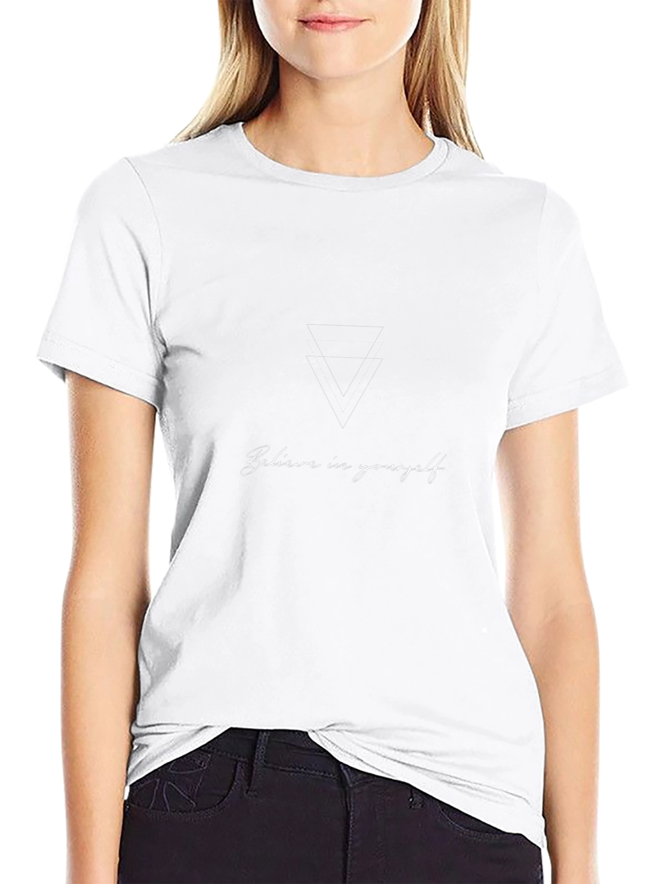 Believe in Yourself Black Graphic Tee