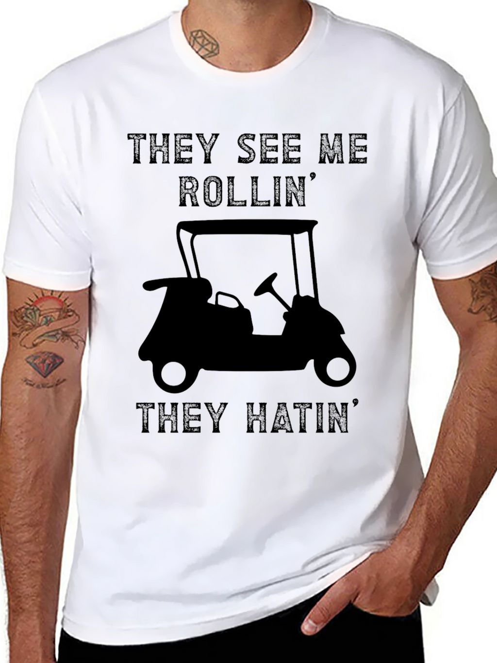 They See Me Rollin Funny Golf Cart T-Shirt