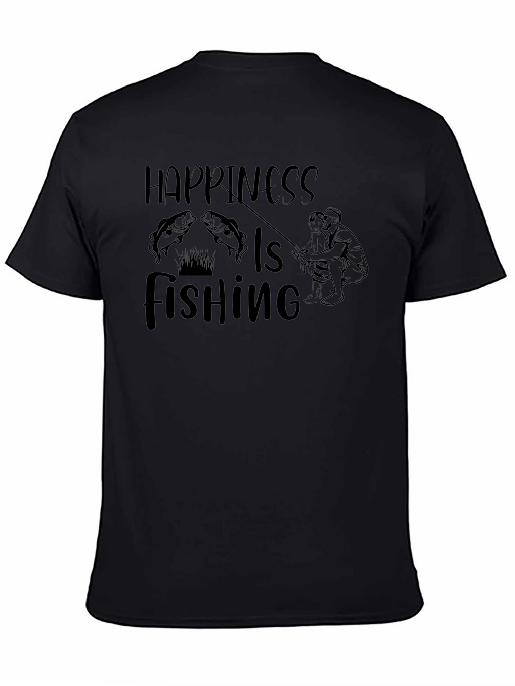 Happiness is Fishing Graphic Tee