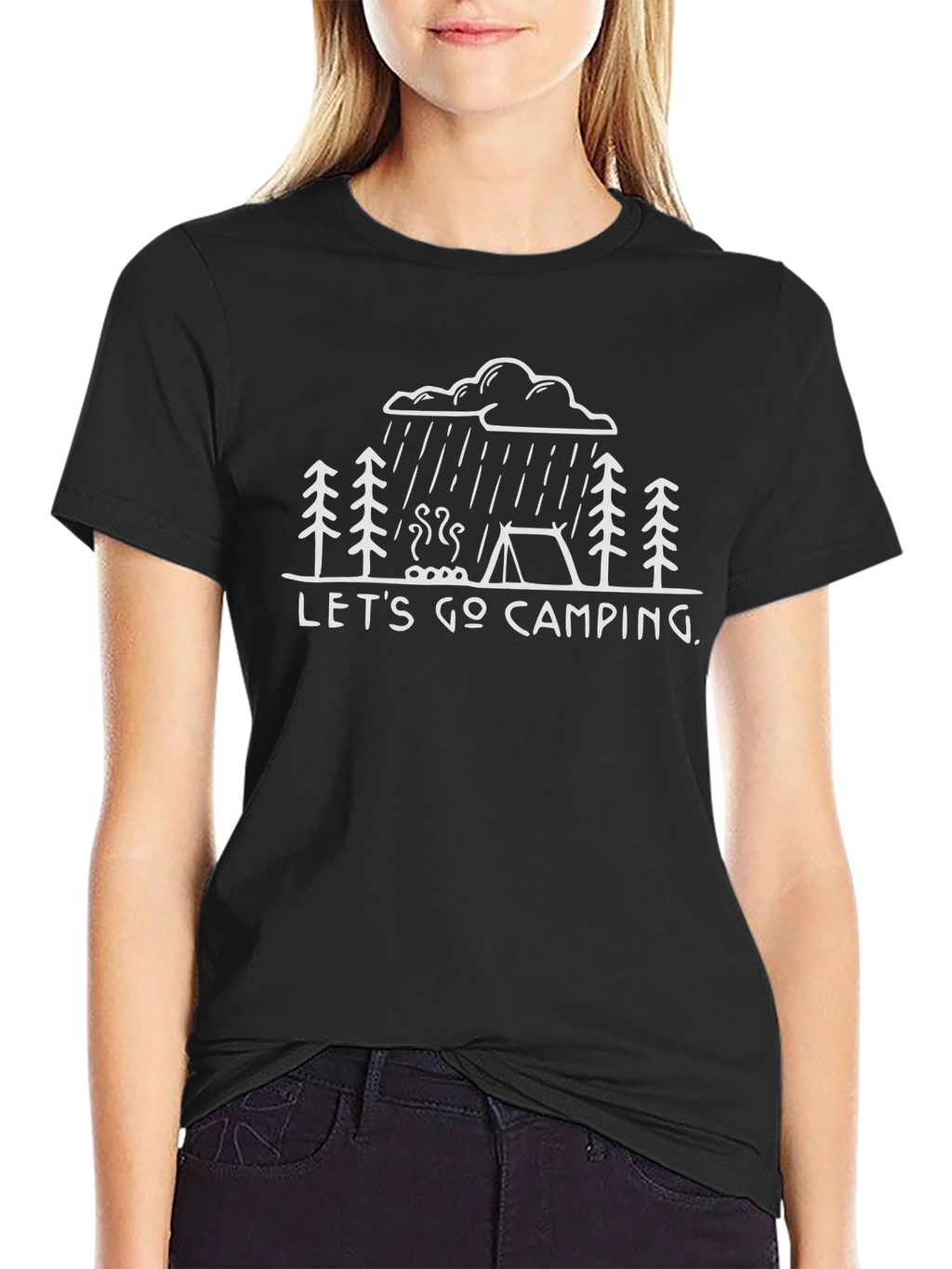 Lets Go Camping Graphic T-Shirt