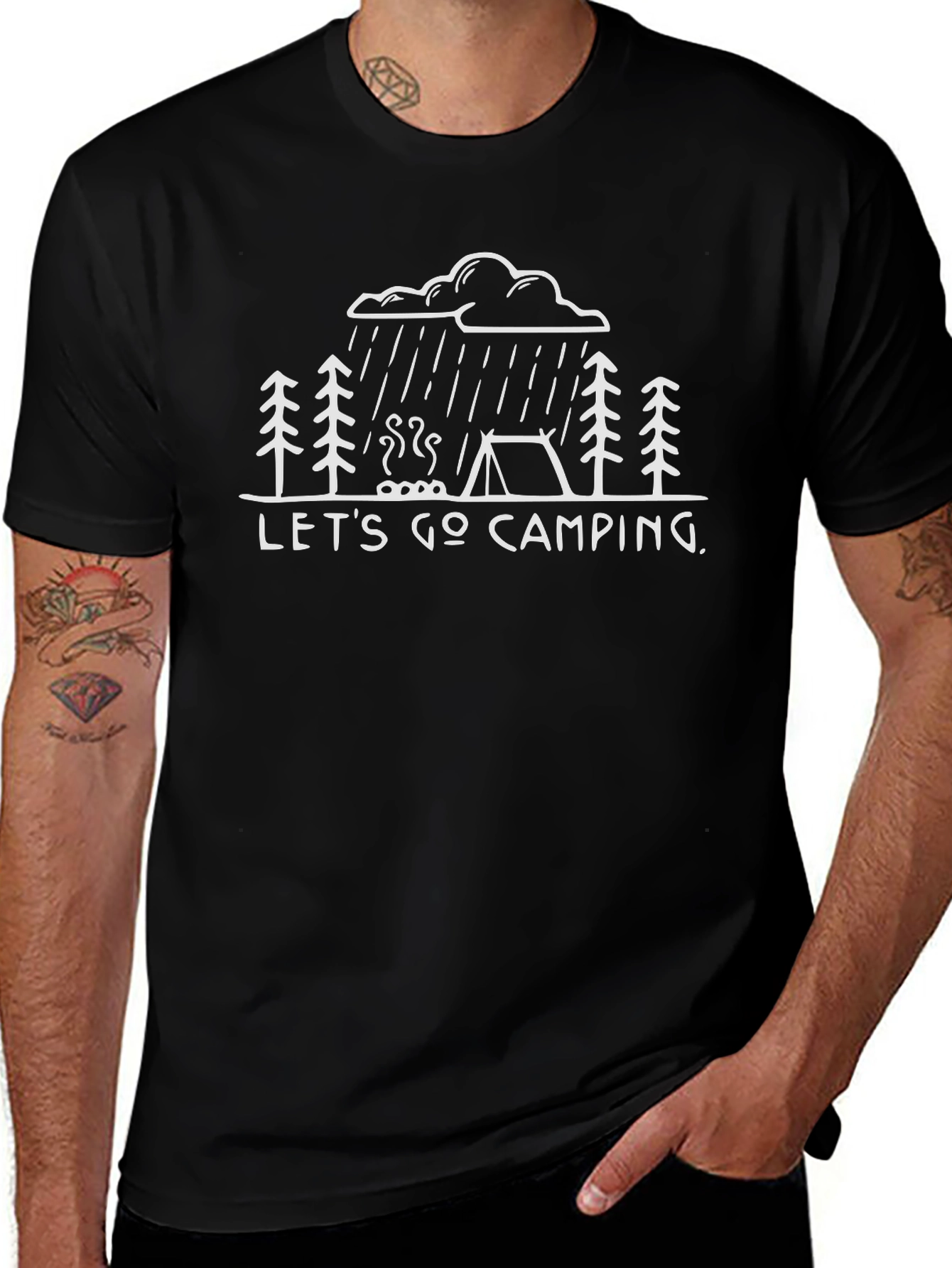 Lets Go Camping Graphic T-Shirt