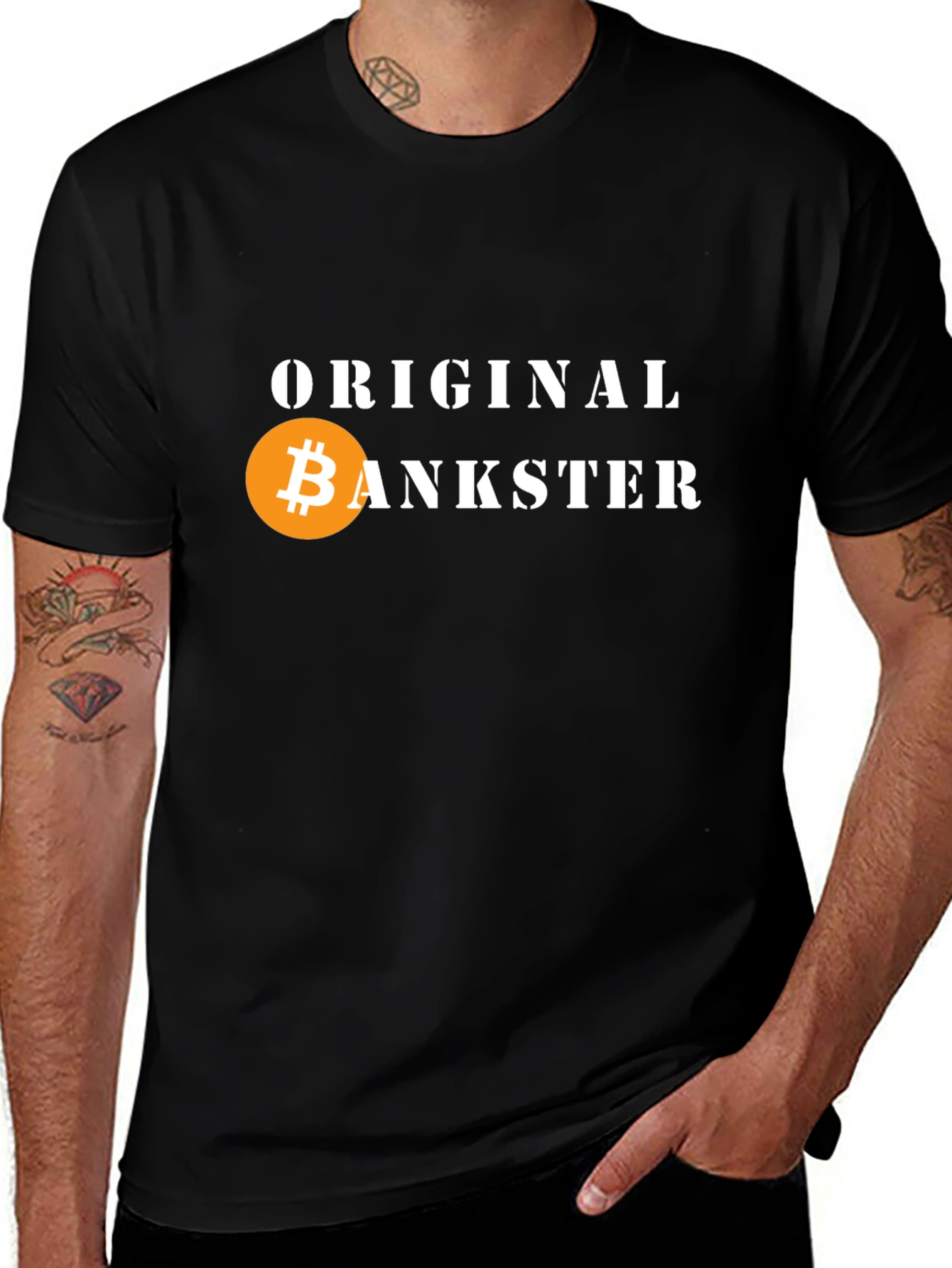 Original Bankster Bitcoin T-Shirt Crypto Tee