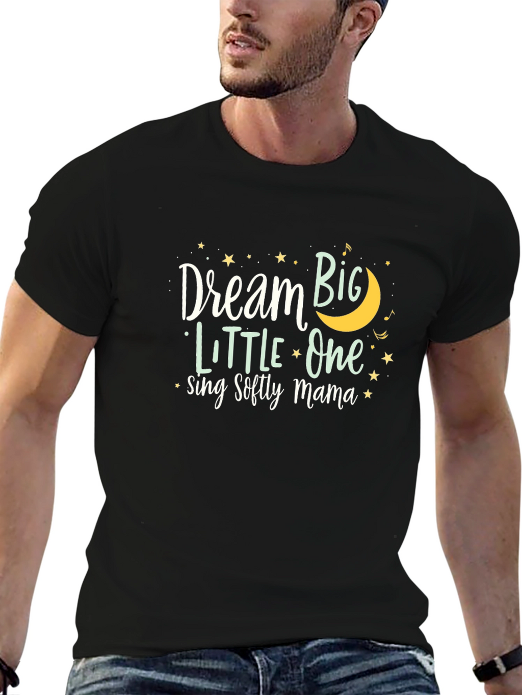 Dream Big Little One Black T-Shirt