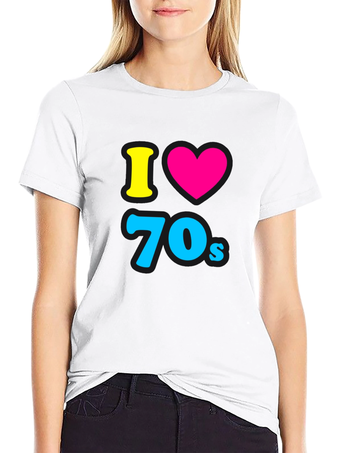 I Love the 70s Black Tee