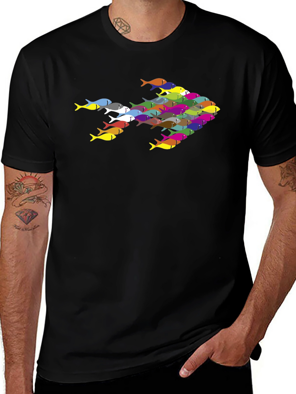 School of Fish Arrow Graphic Tee
