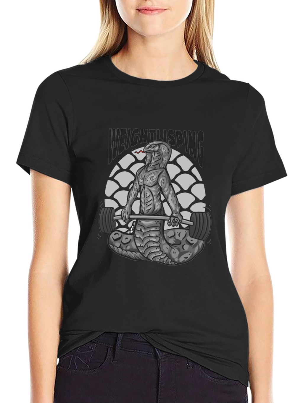 Weightlifting Snake T-Shirt - Cobra Gym Tee
