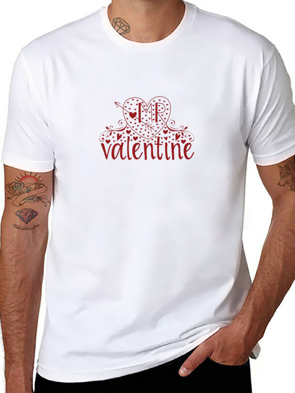 Mr. Valentine Graphic Tee - Cupids Arrow Heart