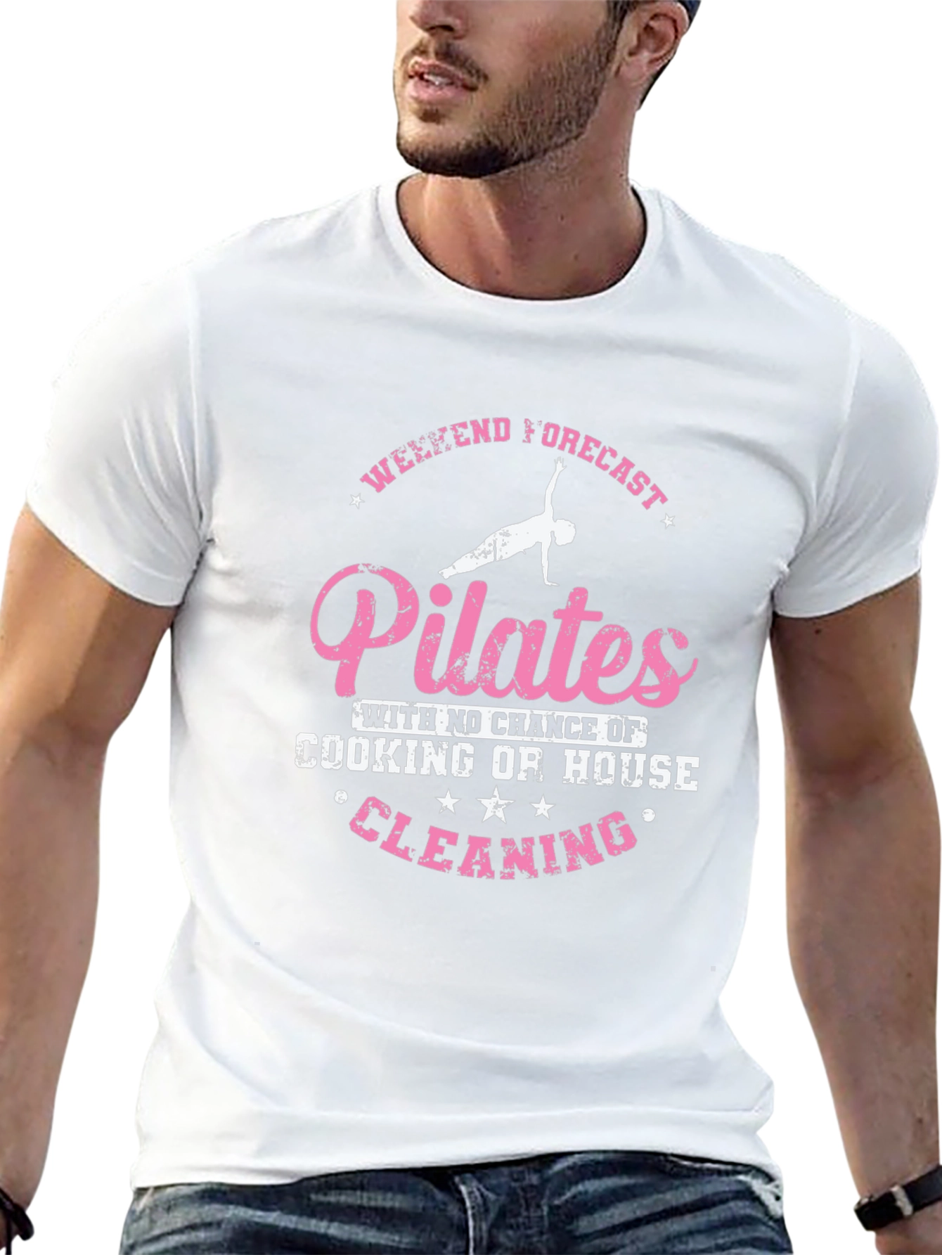 Pilates Weekend Forecast T-Shirt - No Cleaning!