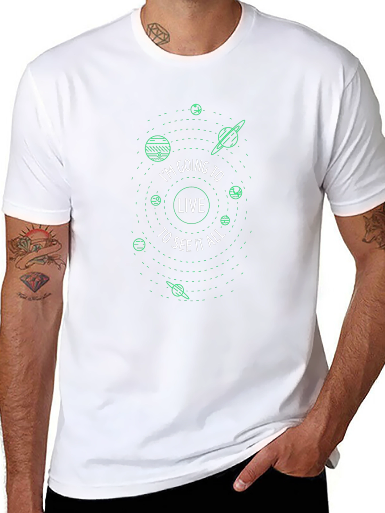 Cosmic Optimist Graphic Tee - Live to See It All