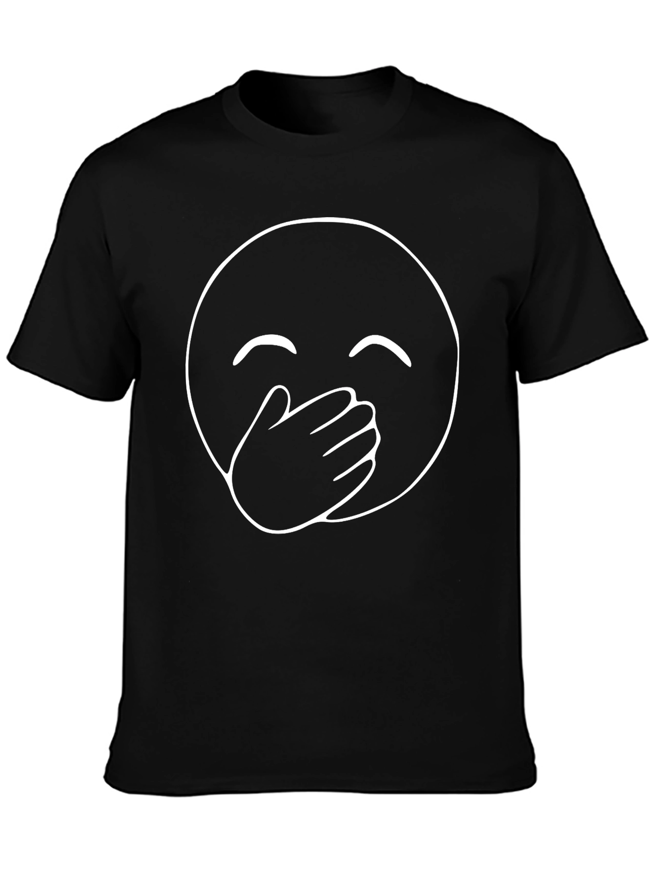 Laughing Emoji Black T-Shirt