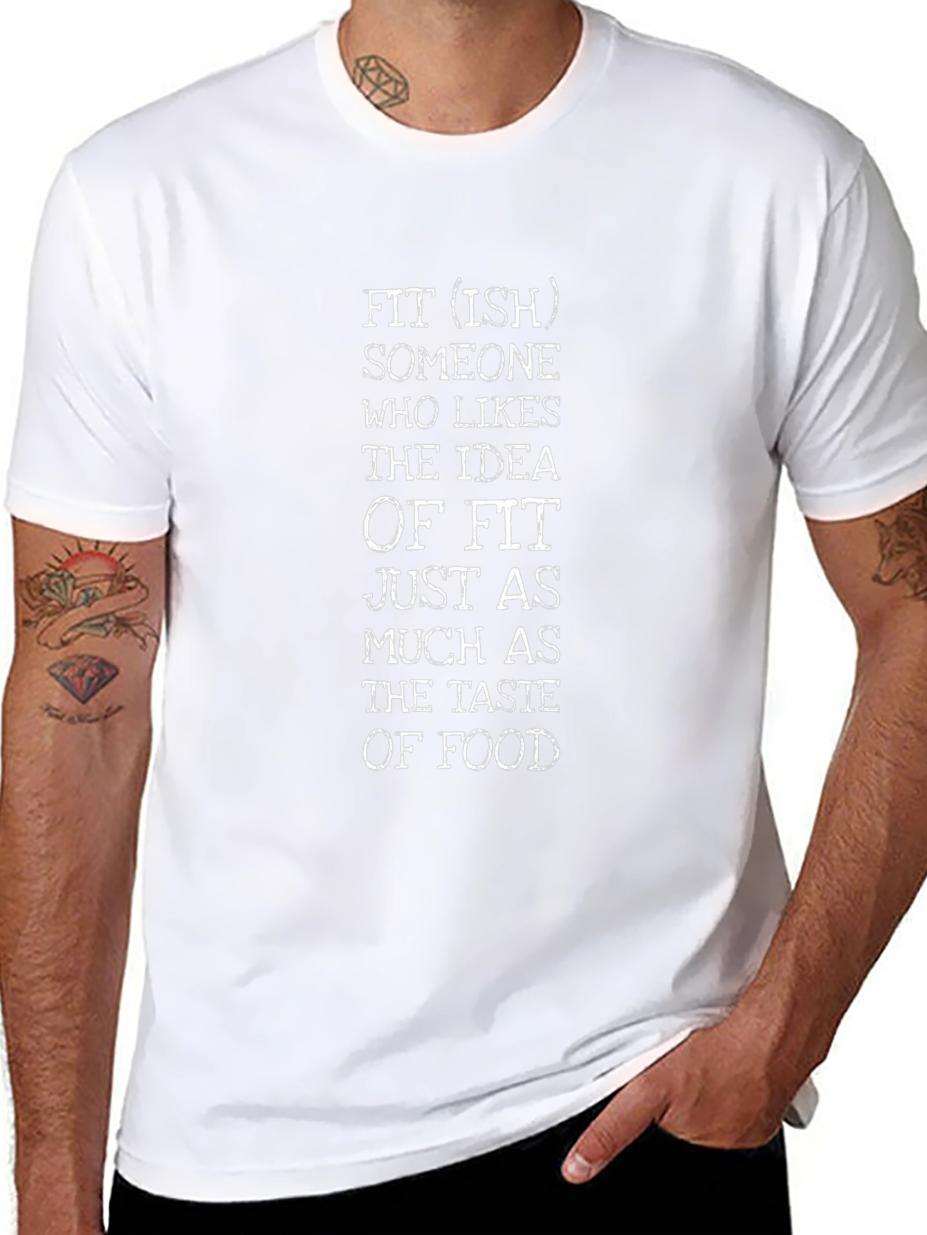 Fit(ish) T-Shirt Foodie Funny Gym Workout