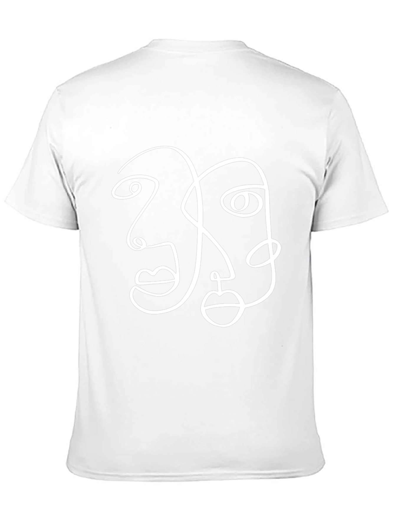Abstract Face Line Art Graphic Tee