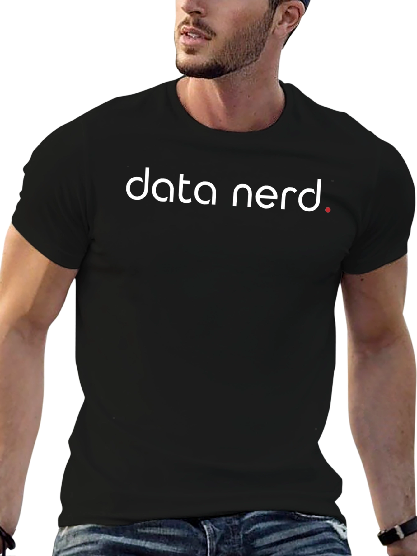 Data Nerd Tee - Black Cotton Blend