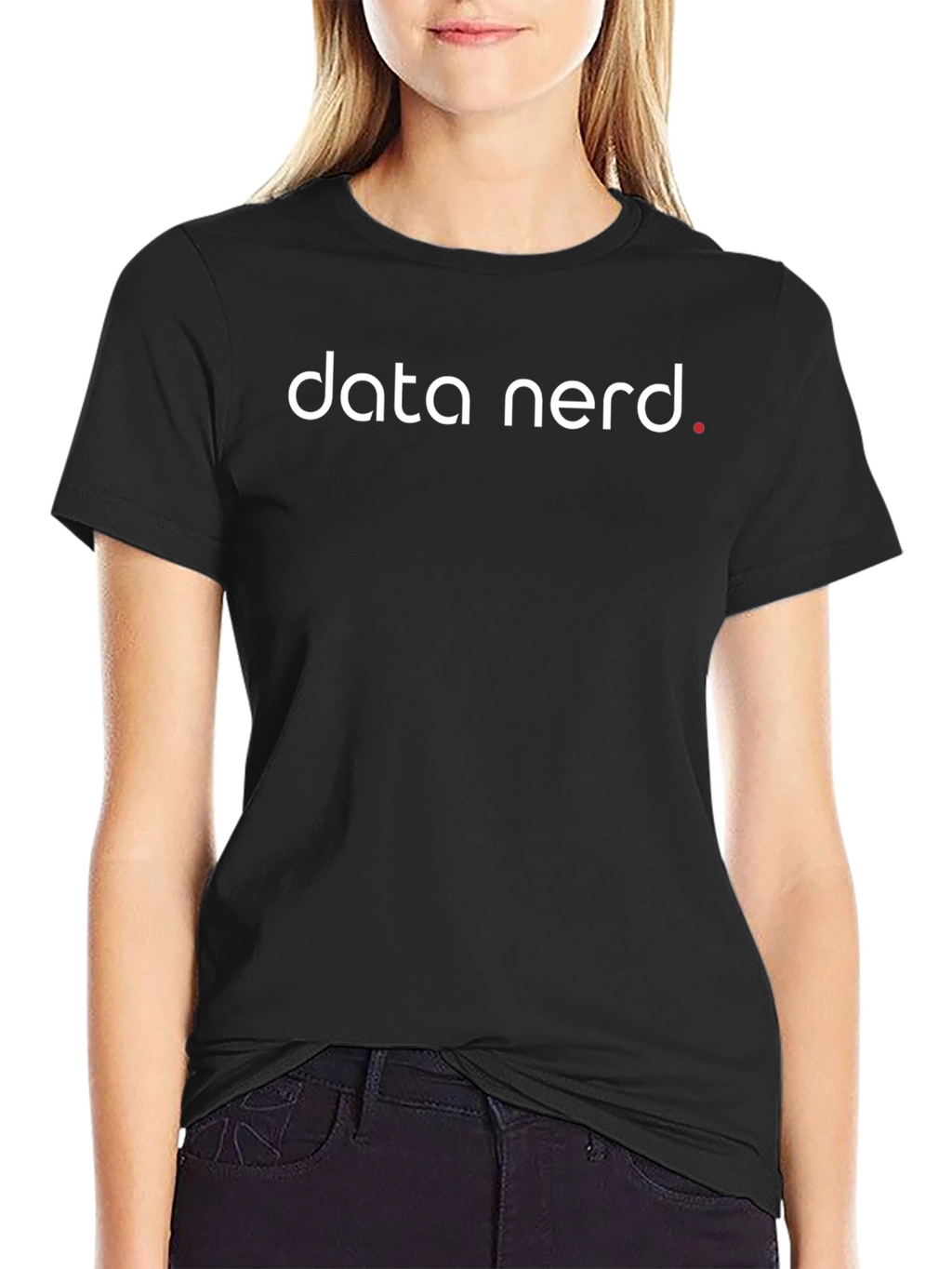 Data Nerd Tee - Black Cotton Blend