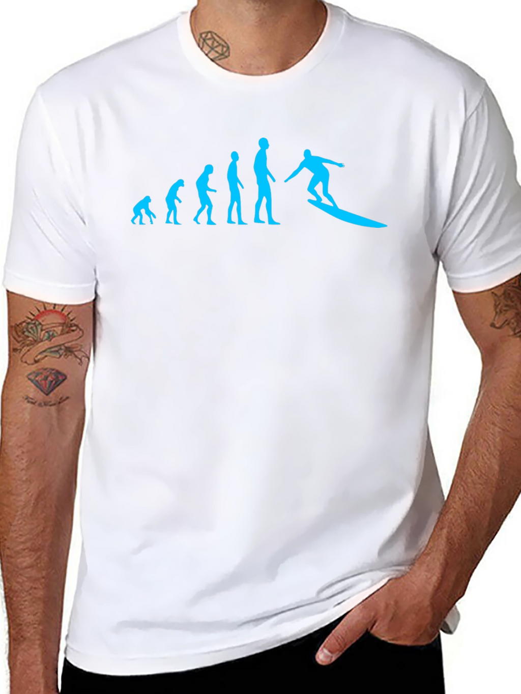 Evolution of Surfing Graphic Tee