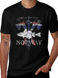 Norway Fish Flag Graphic Tee