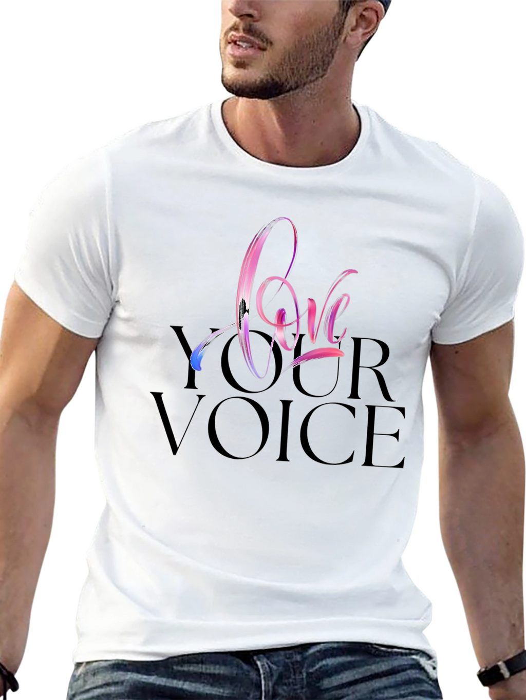 Love Your Voice Black T-Shirt