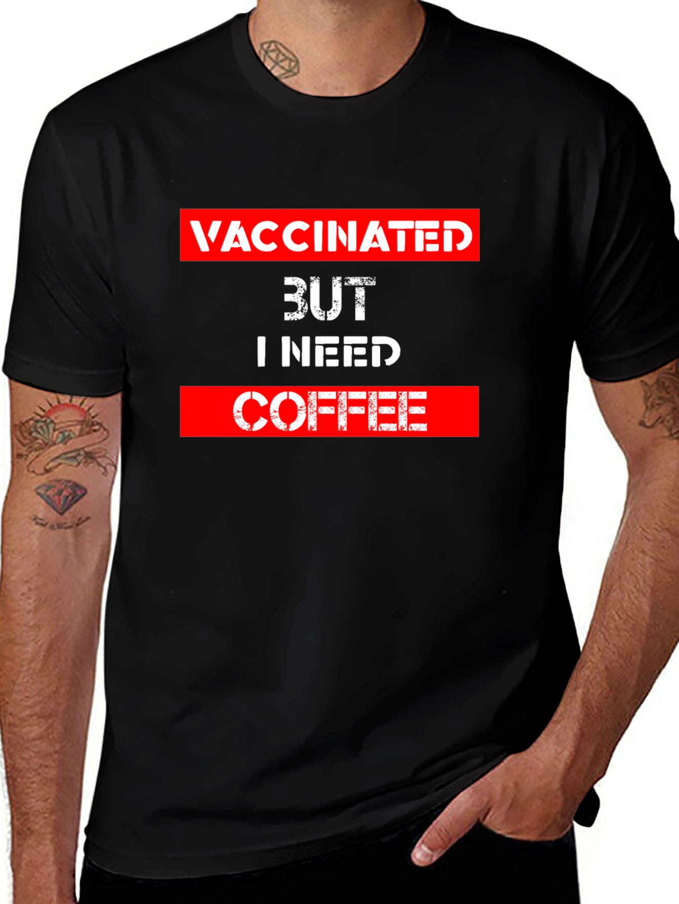 Vaccinated But I Need Coffee T-Shirt