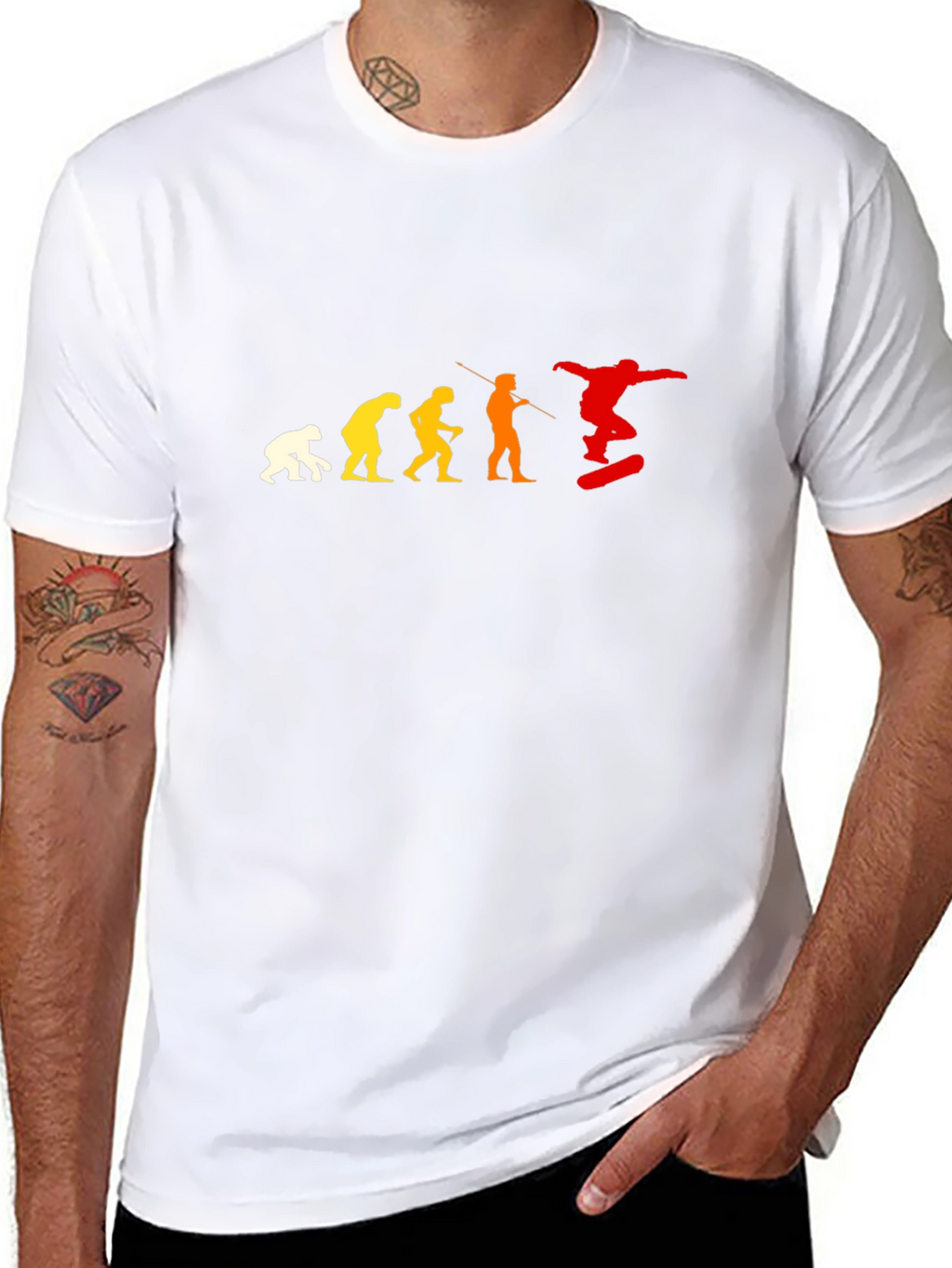 Evolution of Skateboarding T-Shirt - Black