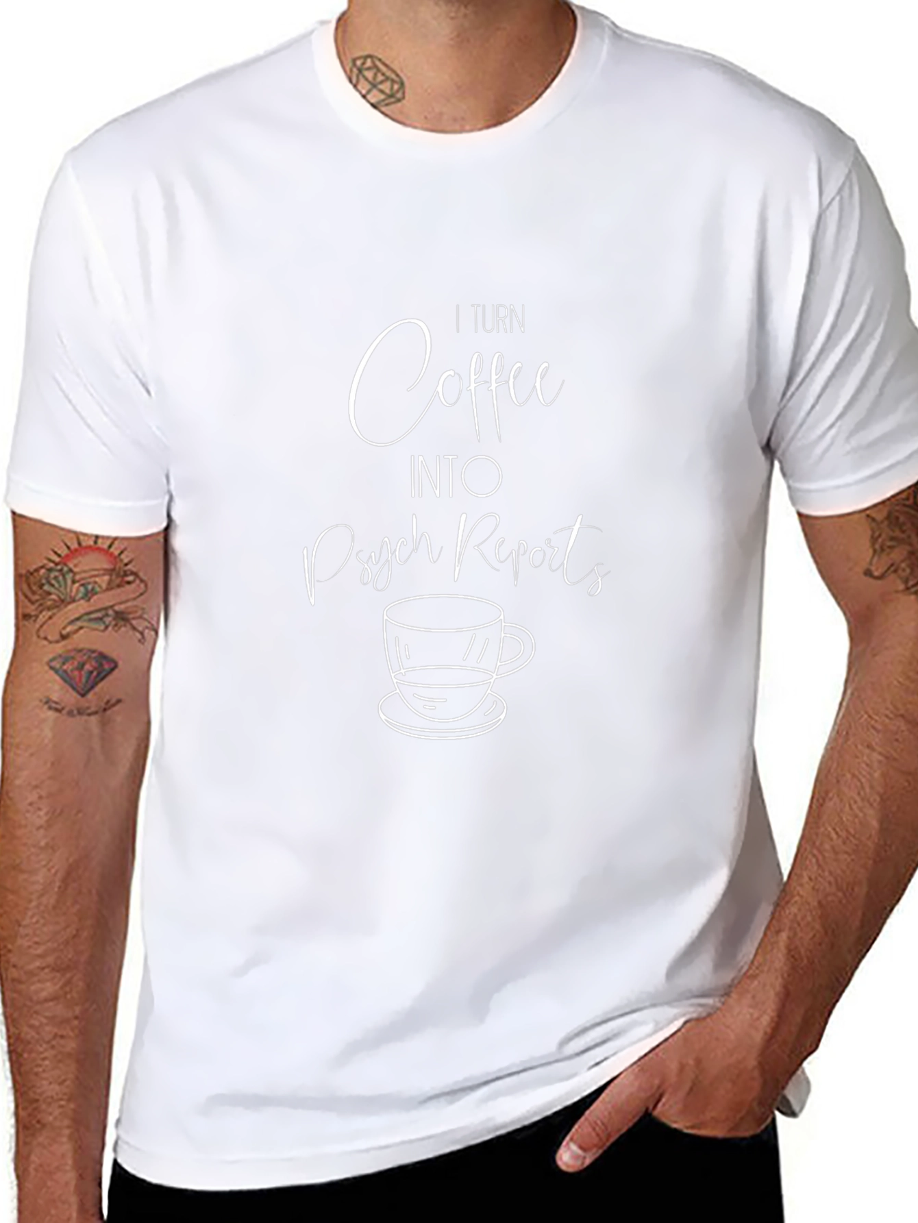 Coffee & Psych Reports Graphic T-Shirt