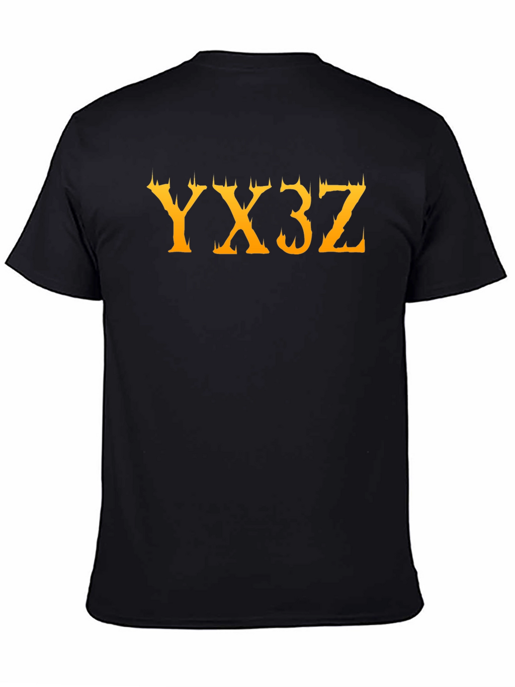 YX3Z Black Graphic Tee - Unique Design T-Shirt
