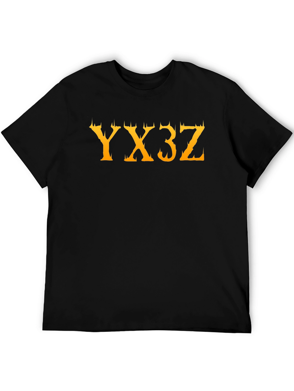 YX3Z Black Graphic Tee - Unique Design T-Shirt