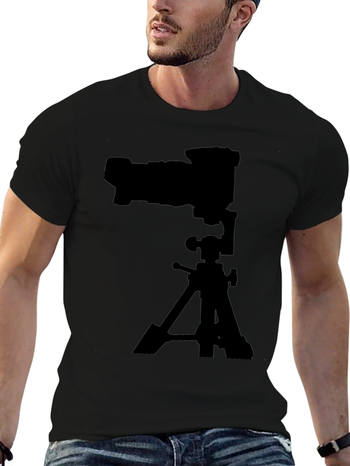 Photographers Camera Tripod Graphic T-Shirt