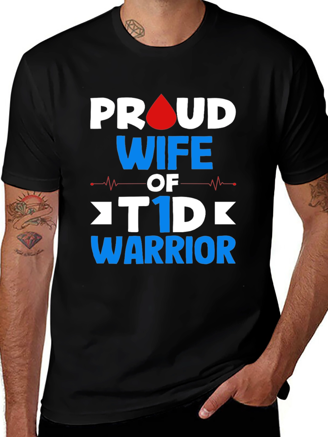 Proud Wife of T1D Warrior Graphic Tee