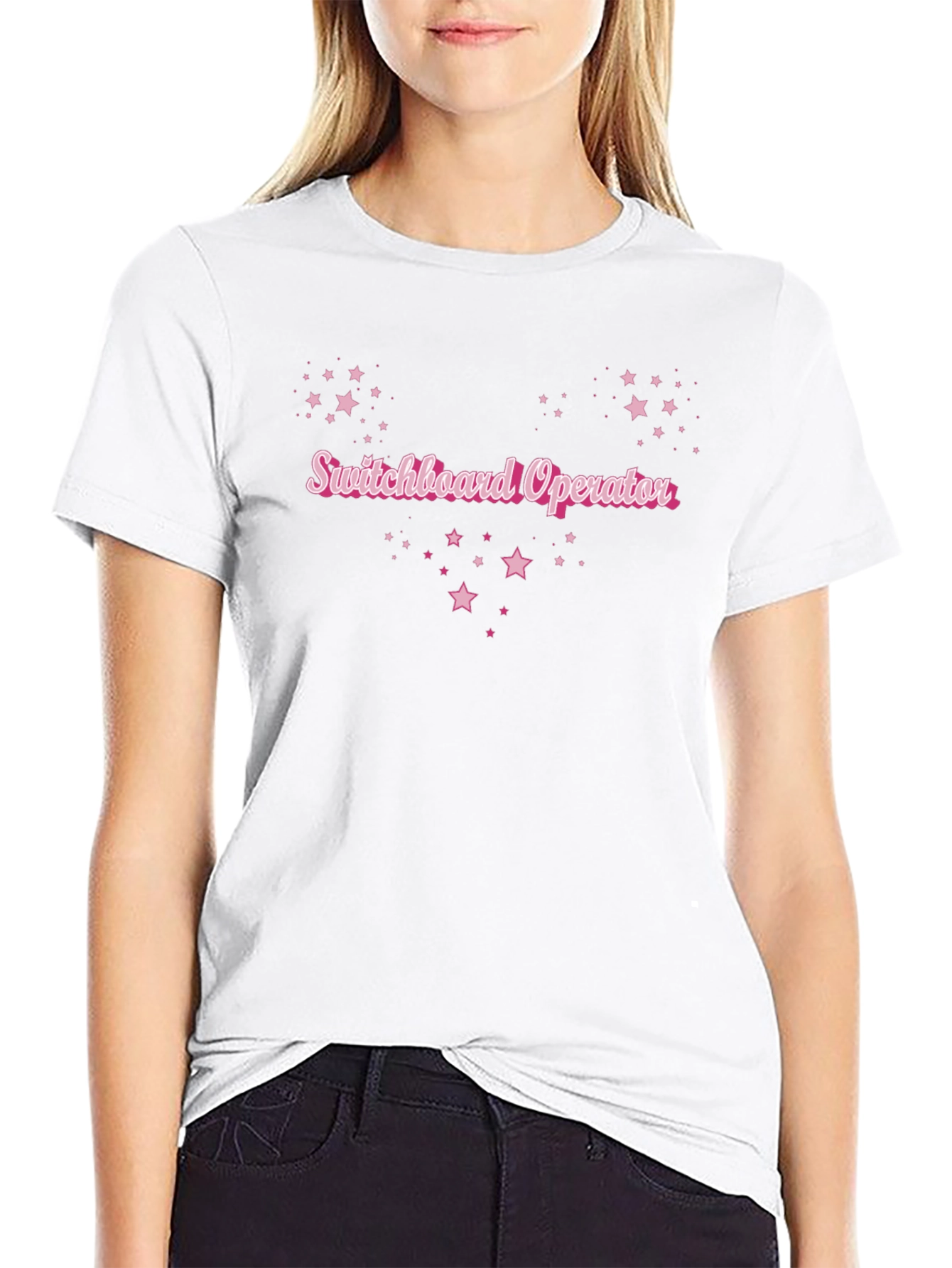 Switchboard Operator Pink Star T-Shirt
