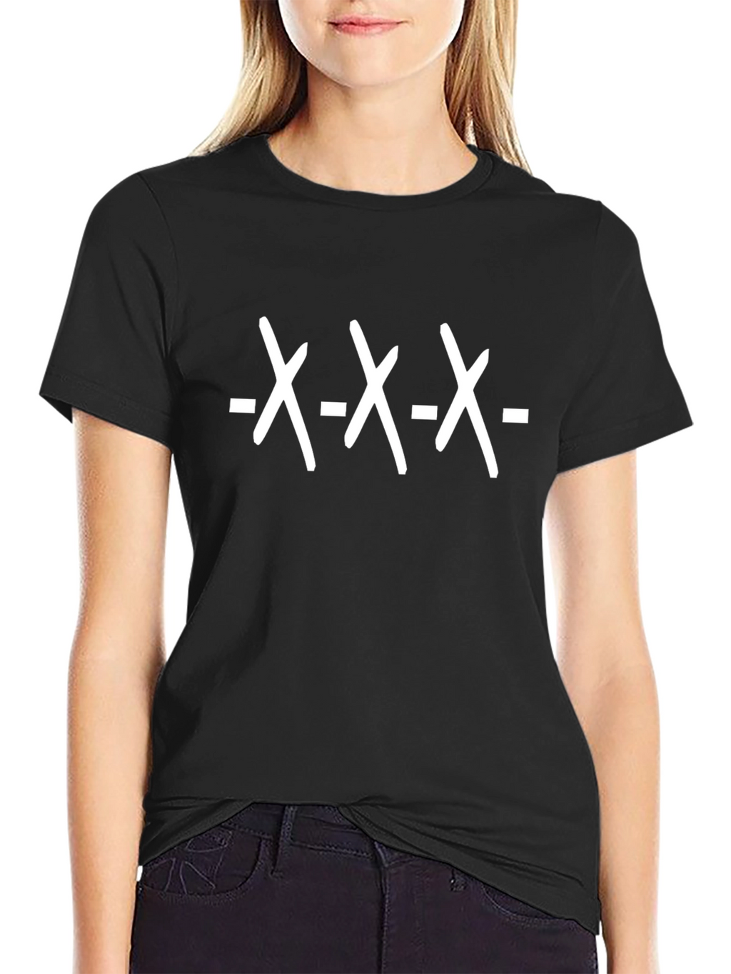 XXX Graphic Tee - Black Cotton T-Shirt