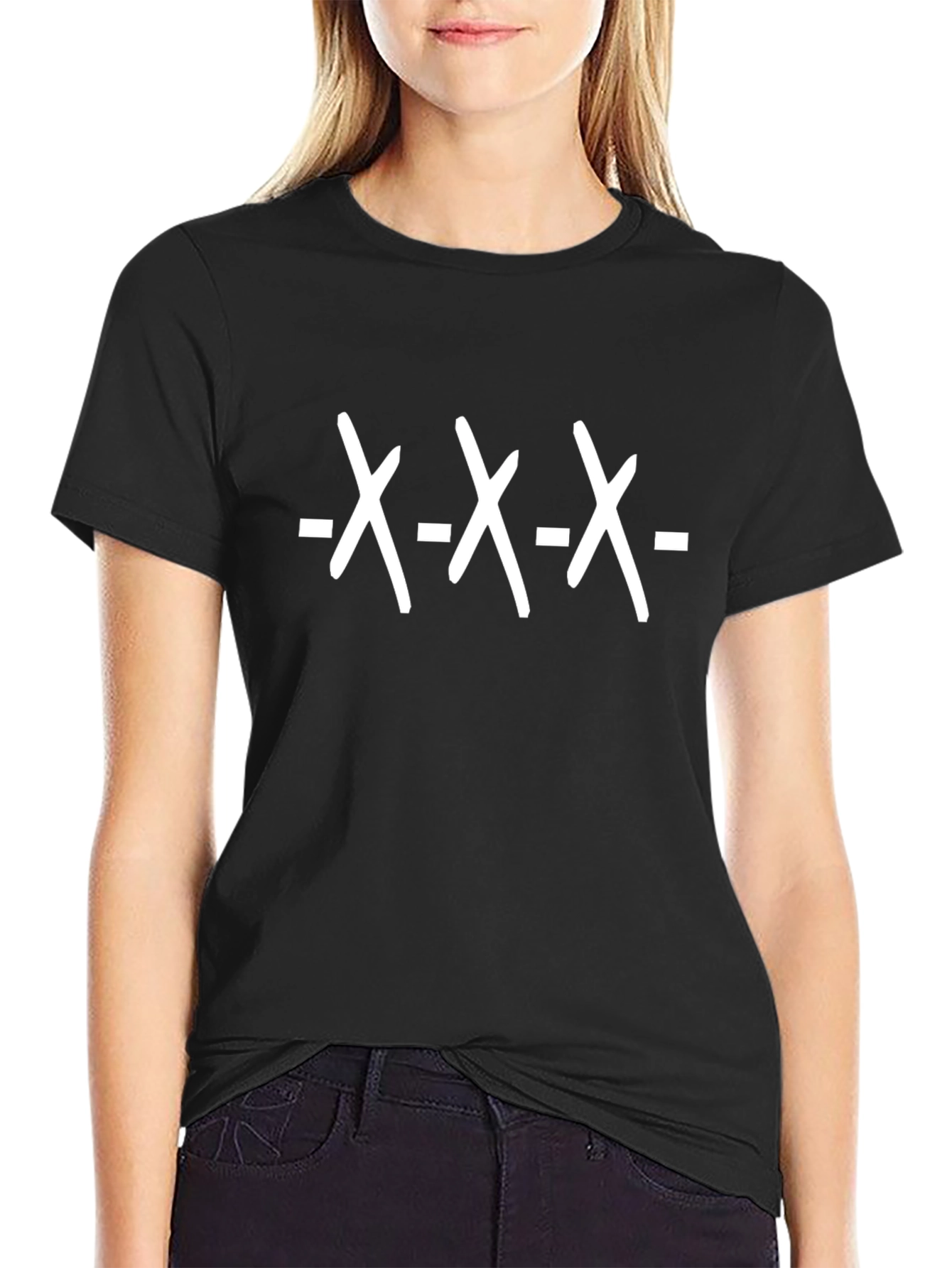 XXX Graphic Tee - Black Cotton T-Shirt