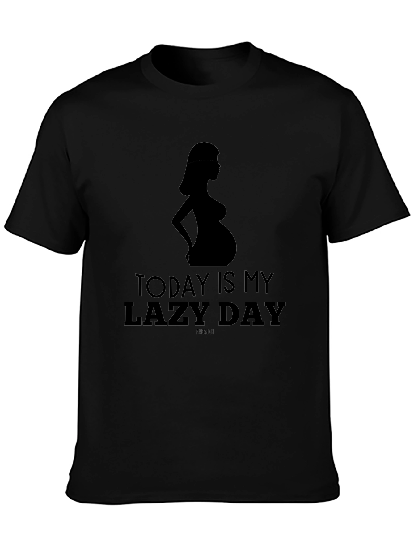 Lazy Day Pregnancy Tee - Maternity Silhouette Shirt