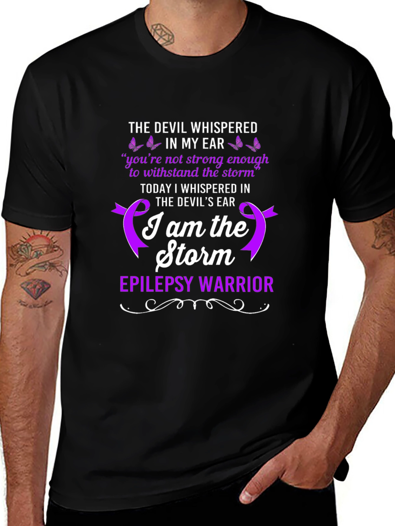 Epilepsy Warrior T-Shirt: I Am The Storm Tee