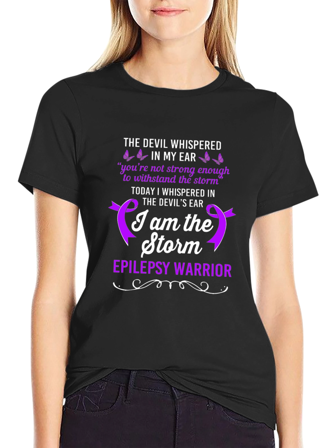 Epilepsy Warrior T-Shirt: I Am The Storm Tee
