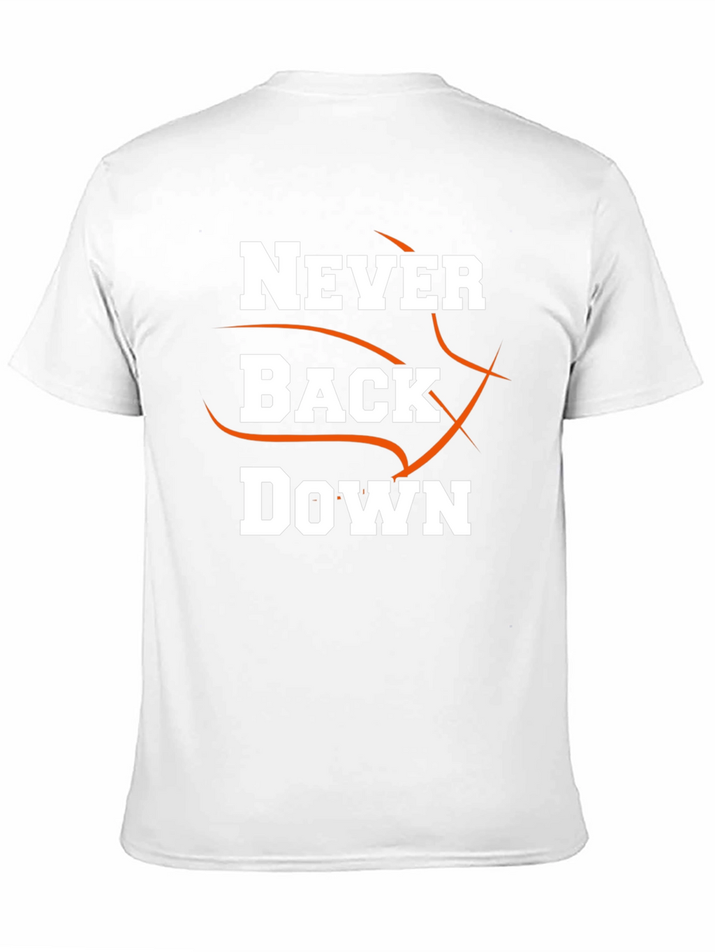 Never Back Down Black Graphic Tee