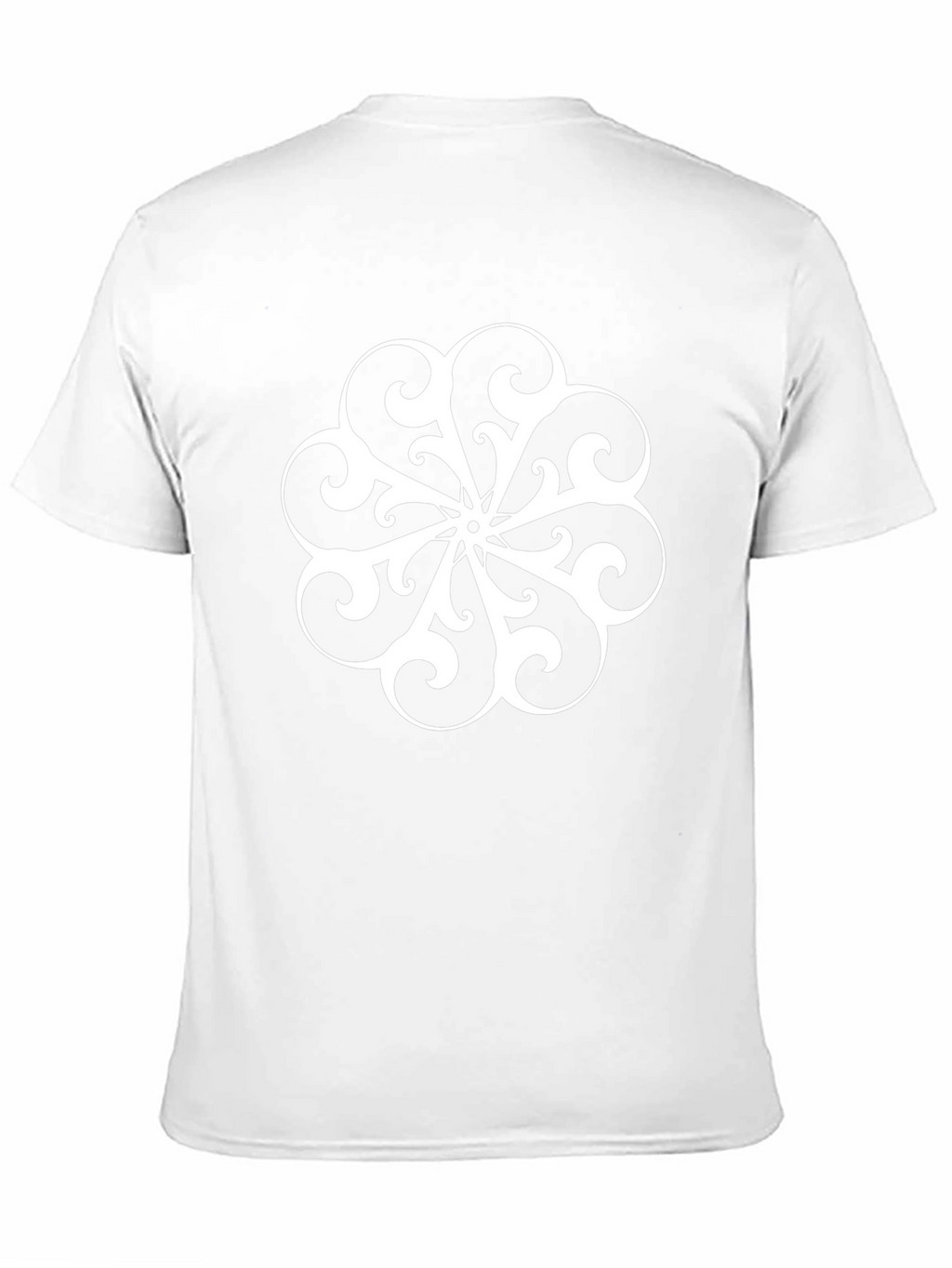 Tribal Floral Graphic Print Black T-Shirt