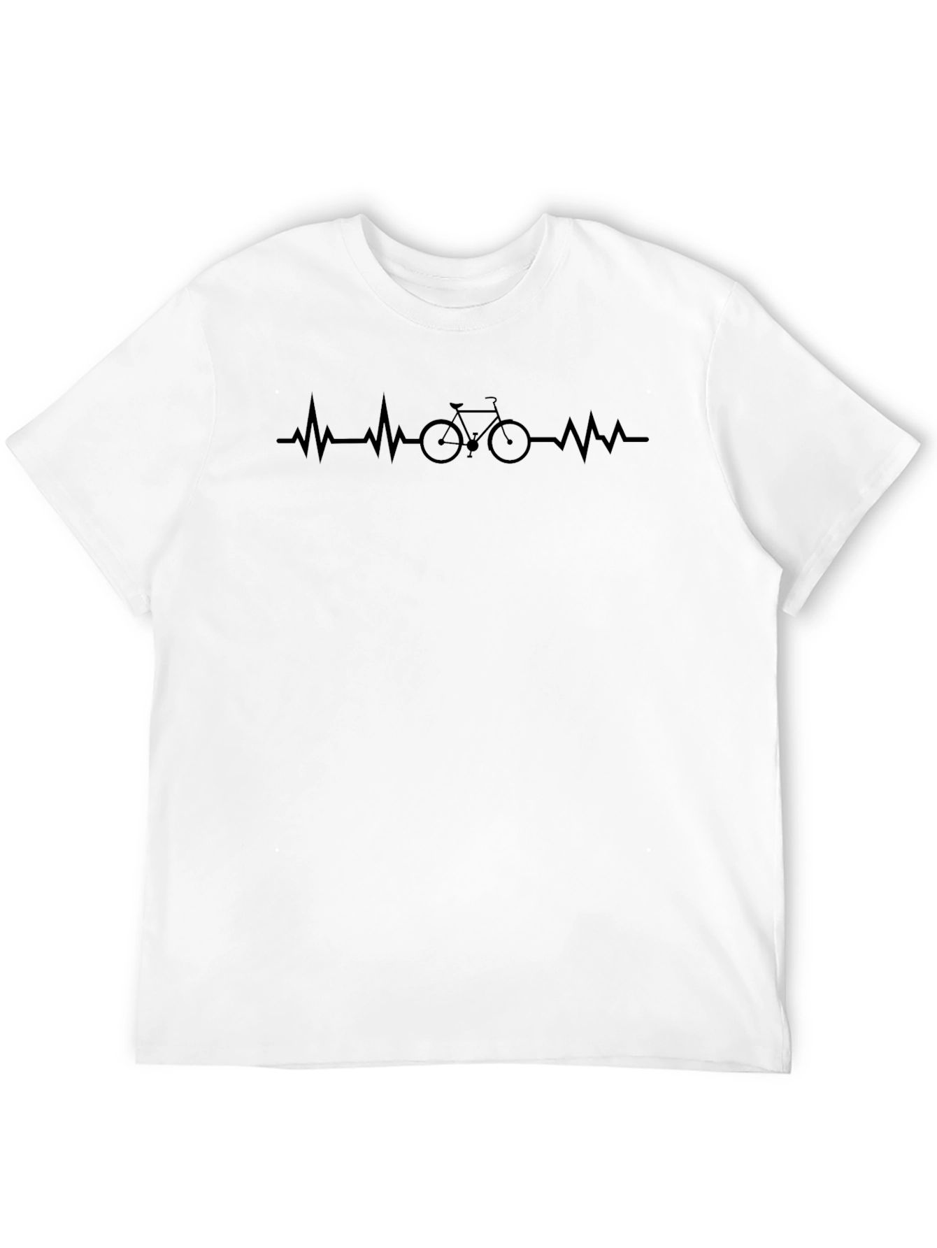 Cycling Heartbeat Tee - Ride Your Passion!