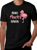 Zero Flocks Given Flamingo Graphic T-Shirt