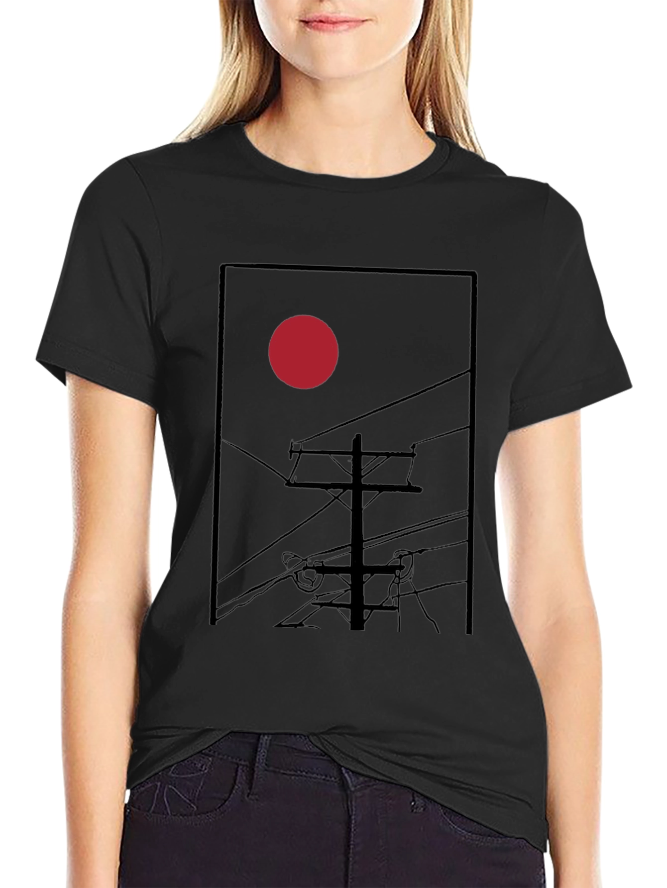Red Sun T-Shirt - Urban Style Graphic Tee