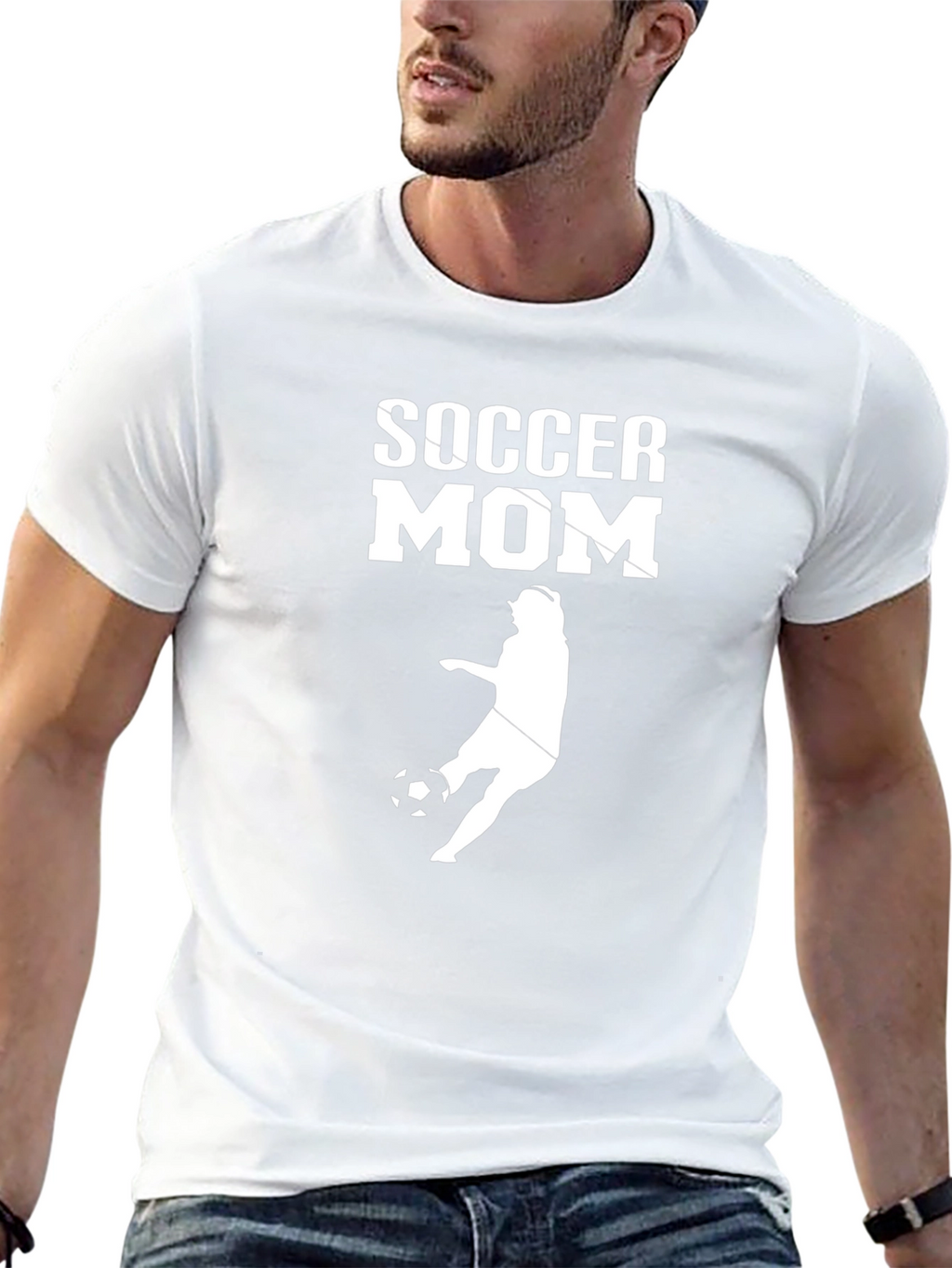 Soccer Mom Graphic Tee - Black