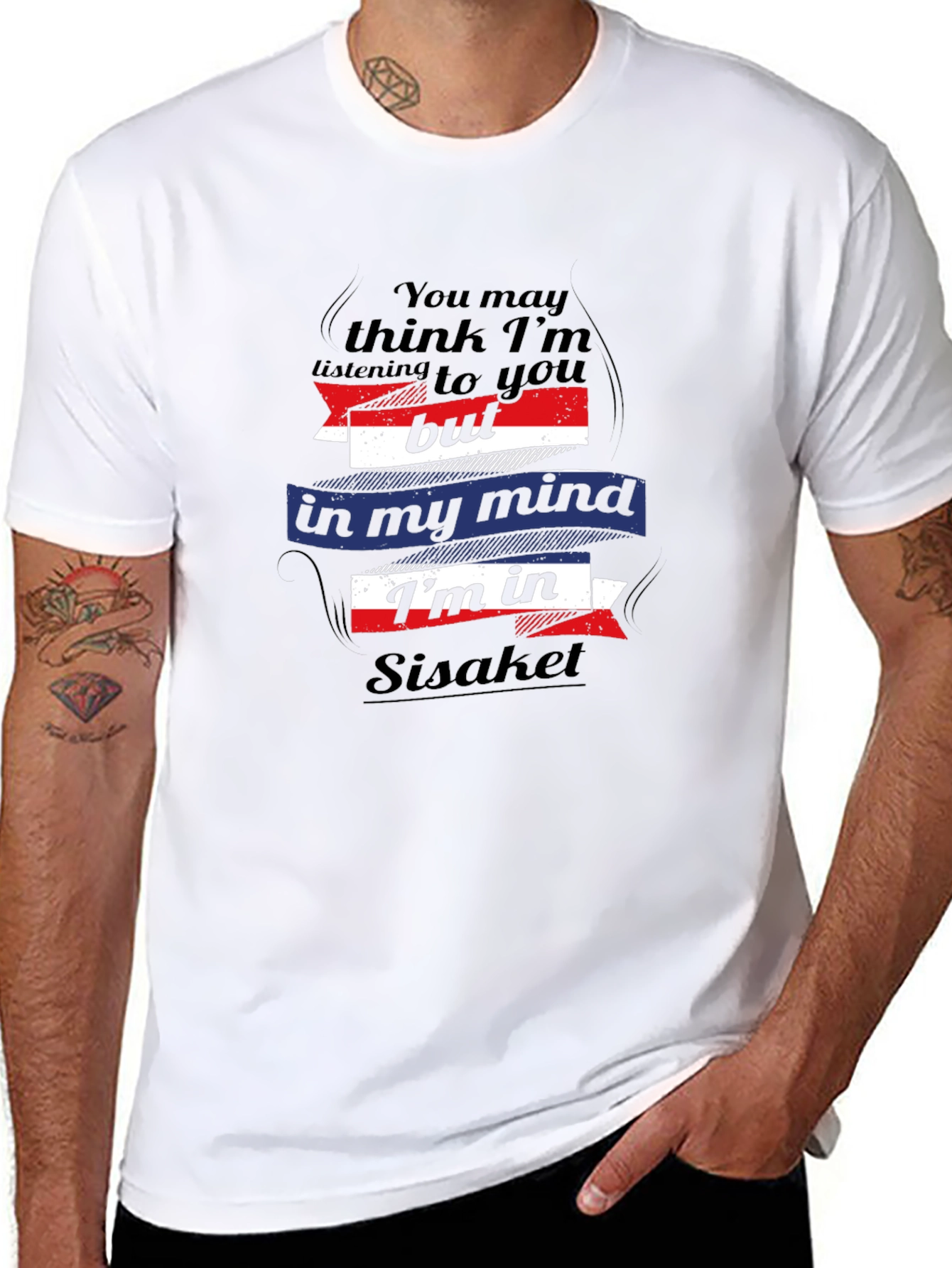 Sisaket Mind T-Shirt - Black Novelty Tee
